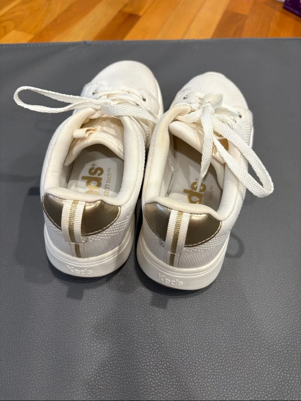 Keds Blisswalk Lace-Up Sneakers with Gold Accent - Picture 5 of 10